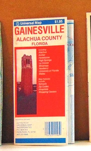 Mapa de calles universal de Gainesville y el condado de Alachua, Florida - Imagen 1 de 1