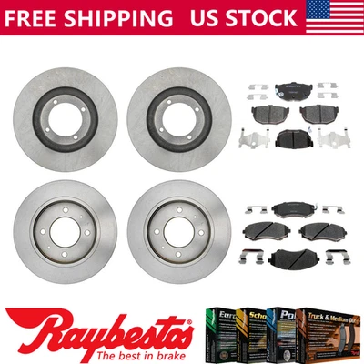 Передние задние тормозные диски и керамические тормозные колодки для 1998 Hyundai Tiburon — Raybestos - Изображение 1 из 4