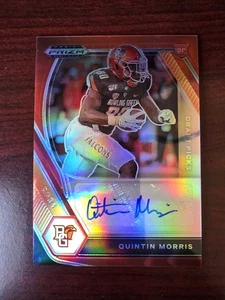 2021 Panini Prizm Draft #DPA-QMO Quintin Morris Auto Red #/199 - Picture 1 of 2