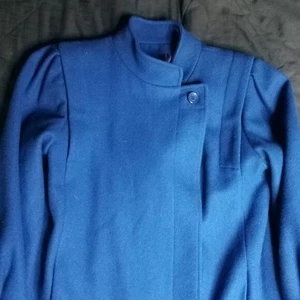 Vintage 60s Jill Jr. Wool Overcoat Blue ILGWU - Picture 1 of 8