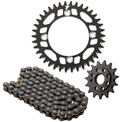 Tusk 2152740030 Alloy Kit & O-Ring Chain Black Rear Sprocket For Honda XR650R - Image 1 of 3