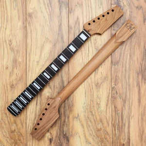 Stratocaster Compatible Roasted Maple and Rosewood Paddle Guitar Neck - Picture 1 of 10