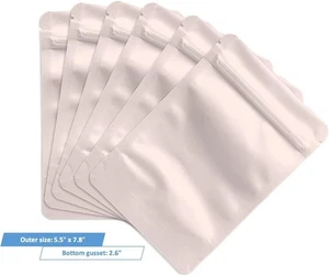 100 Stück Standbodenbeutel mattrosa - 5,5 x 7,8 Zoll - Bild 1 von 6