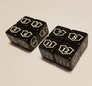 8x Planeswalker 1-6 & 7-12 Treuewürfel für Magic The Gathering MTG CCG quEmpire - Bild 1 von 3