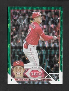 2023 Topps Series 1 TYLER STEPHENSON Green Foilboard #to/499 -REDS- #166 - Picture 1 of 1