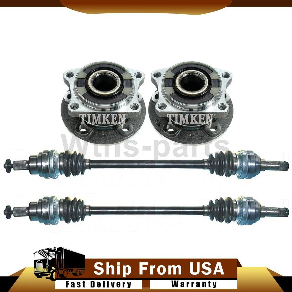 4X JUNTAS CV cojinete de rueda abrazo para Volvo XC90 2007 2008 2009 2010 2011 2012 2013 Foto 1 de 4