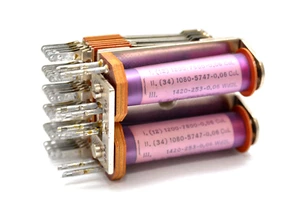 Vintage Fernmelde-Relais mit 2 Spulen v. Siemens & Halske Typ T Bv 7833/667, NOS - Picture 1 of 17