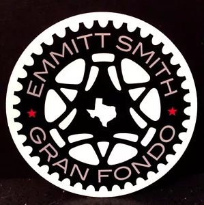 Emmitt Smith Gran Fondo 4" Round Sticker - Picture 1 of 1