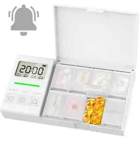 Organizador de píldoras Comfytemp 7 días con alarma, caja de píldoras con tiempo. #597 - Imagen 1 de 8