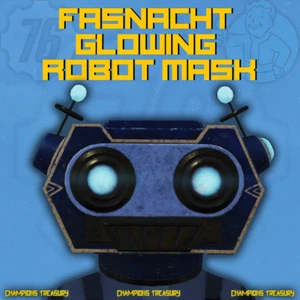 FALLOUT 76 [PC] FASNACHT 2024 GLOWING ROBOT MASK - Picture 1 of 1