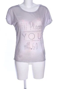 TOM TAILOR Camiseta Mujeres Talla EU 34 gris claro-rosa look casual - Imagen 1 de 5