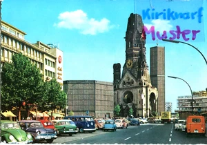 CP AK BERLIN Ku-Damm, Auto car voiture, Ford P2, opel, Lloyd 600, ca. 1965 - Picture 1 of 1