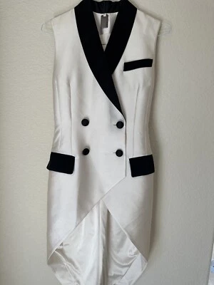 Vestido Esmoquin Thomas Wylde Sin Mangas Talla S-m Foto 1 de 4