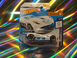 2020 Hot Wheels Velocit Olympic Games Tokyo 2020 9/10 White New Original Packaging 1:64 - Picture 1 of 1