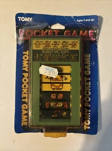 Vtg 1986 Tomy Robot Factory Pocket Game NEW SEALED Rare 80’s Toy Retro NOS - Picture 1 of 2