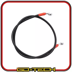 TUBO FRENO IN TRECCIA AERONAUTICO MOTO SCOOTER RACING UNIVERSALE 120 cm NERO - Imagen 1 de 2