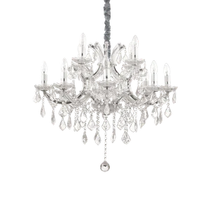 LAMPADARIO IN CRISTALLO IDL Art. NAPOLEON SP12 CROMO SUPER PREZZO LEGGI - Foto 1 di 1