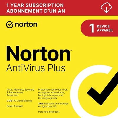 Norton AntiVirus Plus 1 Device 1-Year Subscription (Digital Key) - Image 1 of 4