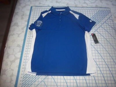 WOMENS BLUE/WHITE XL UNDER ARMOUR TITANS ADORNED POLO SHIRT - NWT - Image 1 of 3