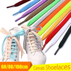 Schnürsenkel Schuhbänder Flach 60-100cm reißfest Polyester Turnschuhe Sneaker% - Bild 1 von 60