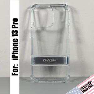 Case for iPhone 13 Pro - Crystal Clear | Chrome Kickstand | Kevkeek - Picture 1 of 15
