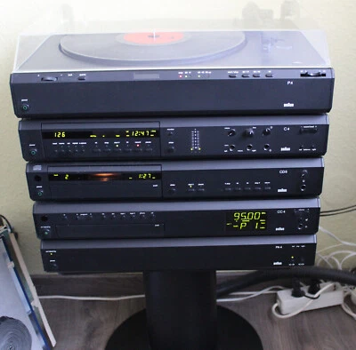 Braun Atelier Hi-Fi Anlage Last Edition PA4/2,CC4/2 ,CD5/2,C4,P4,RC1 , AF1 - Bild 1 von 4