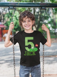 Golf Birthday Shirt - Boys Golfer Shirt - Personalized Golf Tshirt for Girl - Picture 1 of 2