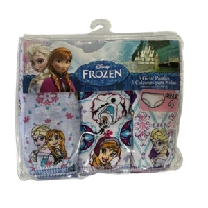Handcraft Disney Frozen Elsa & Ana 3 pack panties SIZE 4 BRAND NEW! - Picture 1 of 1