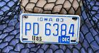 ((( Vintage Iowa 1983 Motorcycle License Plate ))) 