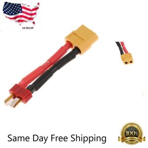 XT60 Female to Deans T-Plug Male Adapter Connector Cable for Lipo Battery 14AWG
