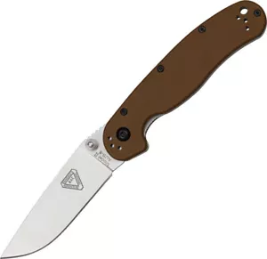 Ontario RAT II Folder 3" AUS-8 Coyote Brown Nylon Handle Folding Knife 8860CB - Picture 1 of 1