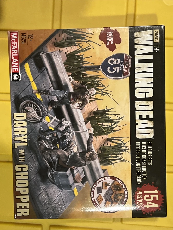 Sealed McFarlane Toys The Walking Dead Daryl with Chopper- 154 Pcs Building Set  - Image 1 of 2