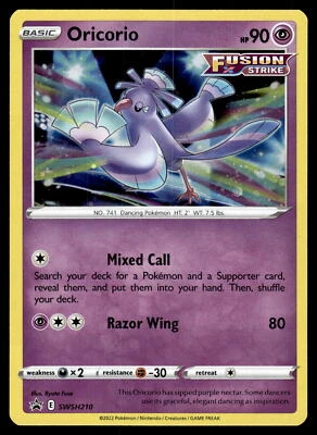 Oricorio Holo SWSH210 SWSH: Sword & Shield Promo Cards Pokemon - Image 1 of 2