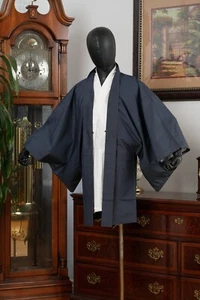 DEAR VANILLA JAPANESE HAORI JACKET MEN'S KIMONO AUTHENTIC JAPAN GENUINE VINTAGE - Picture 1 of 7