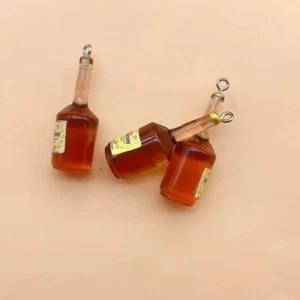Hennessy Bottle Charms Alcohol 3D Brandy Cognac Resin Pendants For DIY Jewellery - Picture 1 of 6