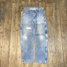 Dickies Jeans Carpenter Double Knee Denim Workwear Trousers, Blue, Mens 34”