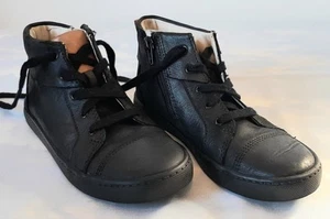 *SUPER* CLARKS/ UK2F/ EU34/ Black Leather Ankle Boots/ Hi Tops/ cushioned/ VGC - Picture 1 of 13
