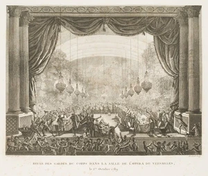 BERTHAULT (*1737) nach PRIEUR (*1759), Festmahl des Gardes du Corps in Versaille - Picture 1 of 4