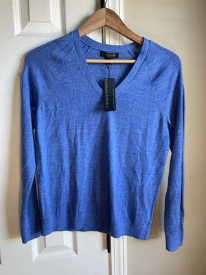 NOVO Suéter de Lã Merino Extra Fino Banana Republic Pequeno - Imagem 1 de 4