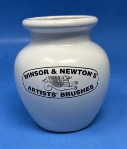 Vintage 4" Winsor und Newton Künstlerpinsel Keramik Pinselhalter Vase - Bild 1 von 8