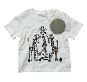 Stella McCartney Niños - Camiseta Blanca Estampado Jirafa, Talla 12 Meses, Nueva Con Etiquetas - Imagen 1 de 4