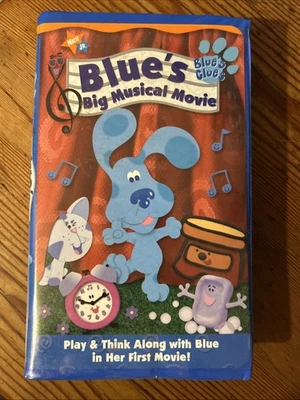 Used Blue's Big Musical Movie Vhs Movie Video Blue'S Clues Cartoon Kids VHS￼ - Image 1 of 2