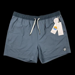 NWT Vuori Men 2XL Kore Shorts 5” Lined Light Deep Sea Pockets Drawstring Elastic - Picture 1 of 11