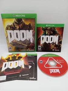 Doom (Microsoft Xbox One, 2016) CIB Complete in Box w/ Manual and Insert - Picture 1 of 10