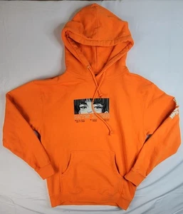 Megan Thee Stallion Crunchyroll Anime Eyes Hoodie Size M Dual Sided Orange 2020 - Picture 1 of 9