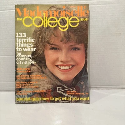 Mademoiselle Magazine: August 1975 - The College Issue Fashion, Beauty Vintage Foto 1 de 4