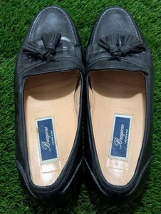 BRAGANO for COLE HAAN Tassel Loafers Dress Shoes Sz. 10.5 M ITALY Leather Black - Picture 1 of 8
