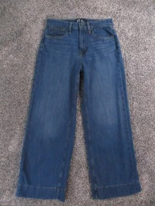 Gap Jeans Womens 4 High Rise Wide Leg Blue Dark Wash Denim 100% Cotton 27x28 - Picture 1 of 11