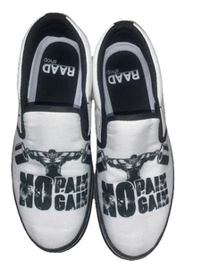 Mocassini unisex RAAD Shop slip on tela teschio M 6M W 8 - Foto 1 di 10