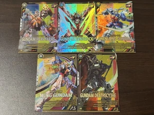 Wing Gundam 5 Set Gundam Arsenal Base W/SEASON: 03 Card AB03-034 etc - Picture 1 of 2